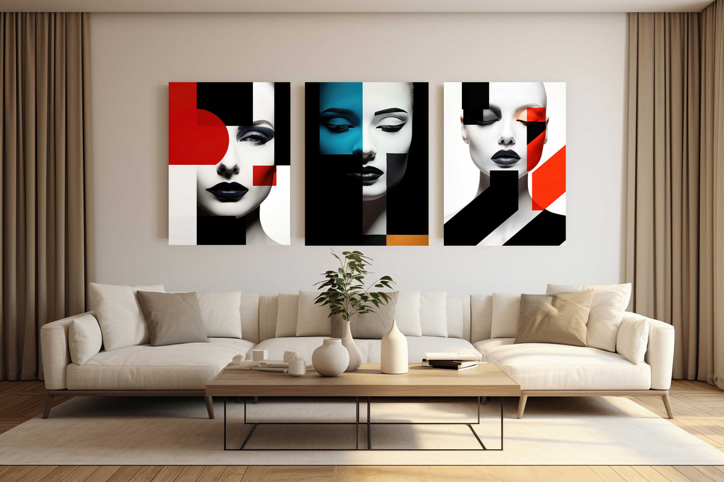 Fragmented Beauty Acrylic Wall Art