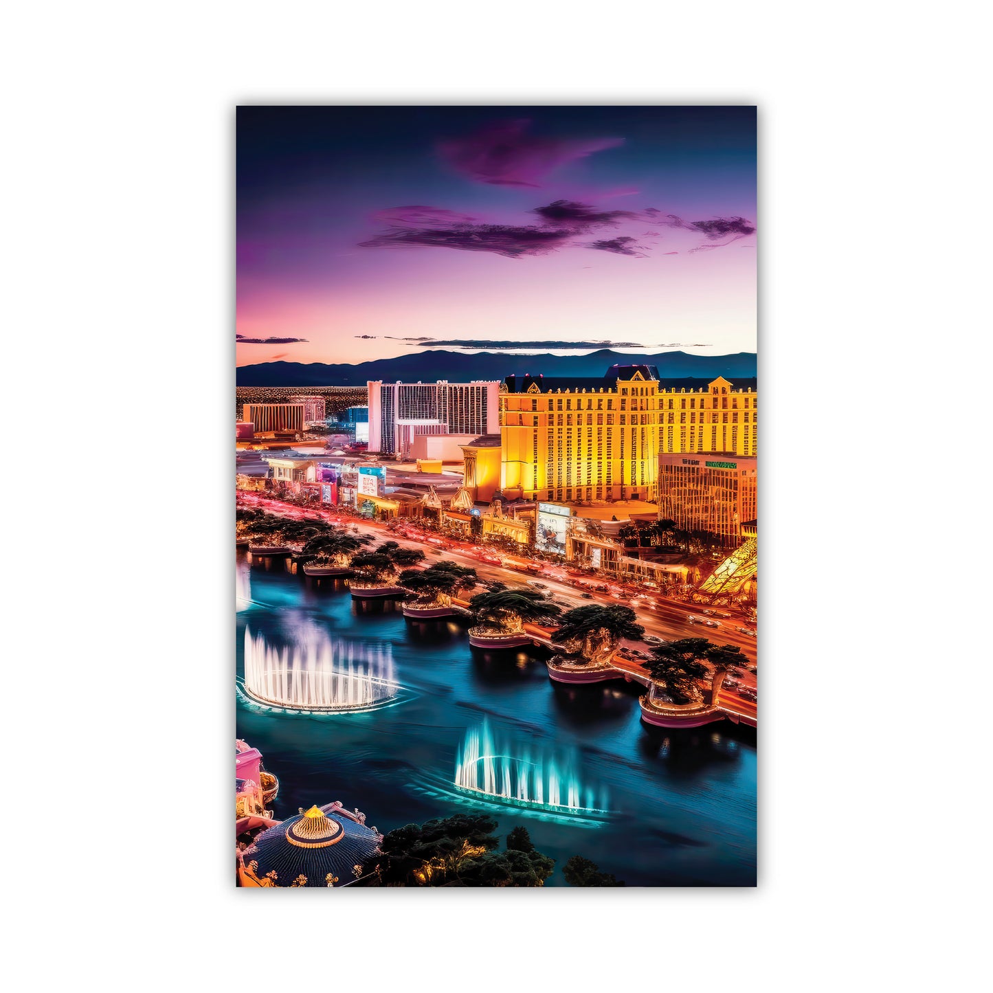 Vegas Glow Acrylic Wall Art
