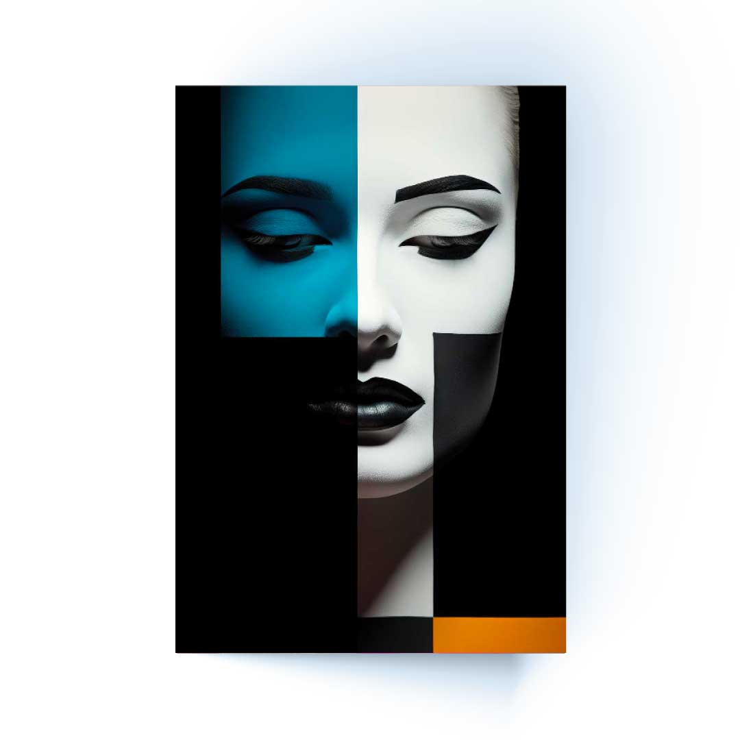 Fragmented Beauty Acrylic Wall Art