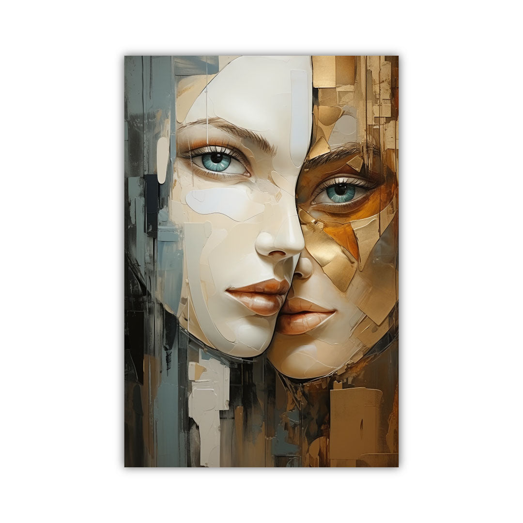 Golden Aura Acrylic Wall Art