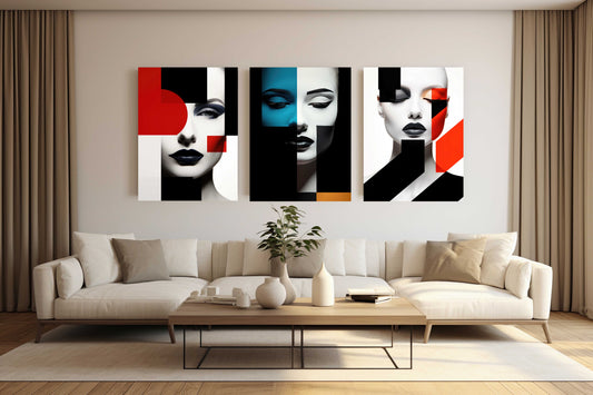 Fragmented Beauty Acrylic Wall Art