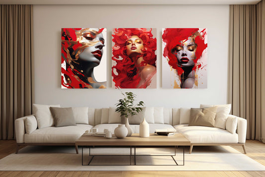 Flame of Passion Acrylic Wall Art