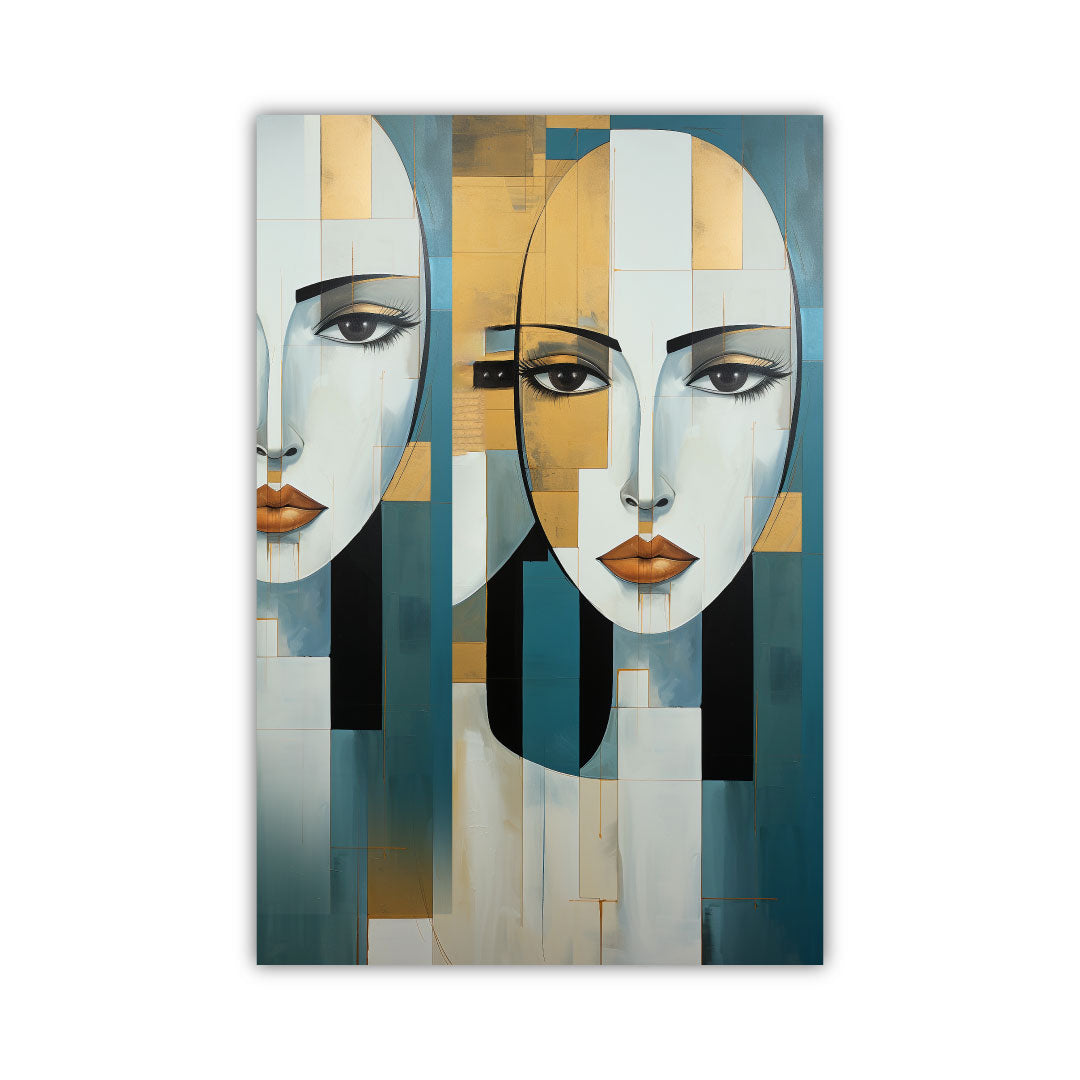 Turquoise Embrace Acrylic Wall Art