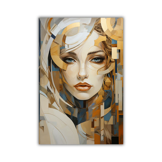 Golden Aura Acrylic Wall Art